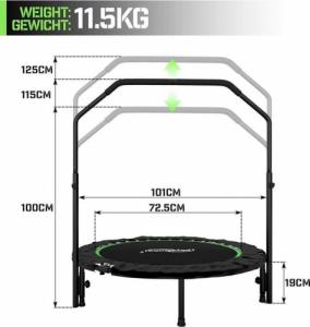 Trampolina Physionics JG869313.5 FT101 cm 6