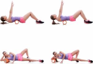 Movit Wałek do masażu MOVIT 33 x 14 cm, niebieski 7