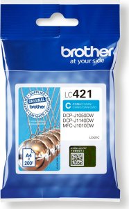 Tusz Brother Brother Ink Cart. LC-421C for DCP-J1050DW, -J1140DW, MFC-J1010DW cyan LC421C 1