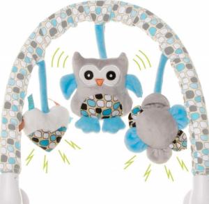 4Baby Play & Edu pałąk pluszowy sowa niebieska szara 4