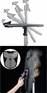 Parownica do ubrań Yoer PAROWNICA do ubrań 2300W ŻELAZKO Parowe Steamer 2w1 PRASOWACZ Generator pary STACJA PAROWA -YOER X-Impressive GS01P 11