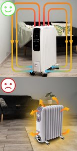 Grzejnik Yoer OFR1025W olejowy 2500 W 6