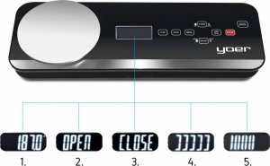 Yoer ZGRZEWARKA próżniowa AUTOMATYCZNA PAKOWARKA Waga Kuchenna MARYNOWANIE - YOER Fresh Food VSS01BK 4