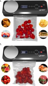 Yoer ZGRZEWARKA próżniowa AUTOMATYCZNA PAKOWARKA Waga Kuchenna MARYNOWANIE - YOER Fresh Food VSS01BK 7