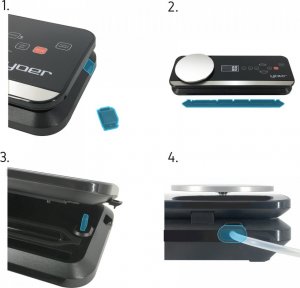 Yoer ZGRZEWARKA próżniowa AUTOMATYCZNA PAKOWARKA Waga Kuchenna MARYNOWANIE - YOER Fresh Food VSS01BK 12