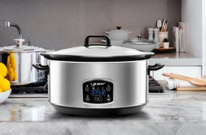 Yoer WOLNOWAR Elektryczny GARNEK CERAMICZNY 6,5L Programator czasowy AUTOMATYCZNY Slow Cooker - YOER Clever-Cook SC6502S 7