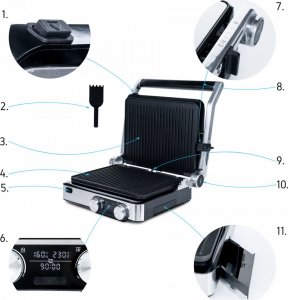 Grill elektryczny Yoer EG02S 4