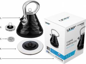 Czajnik Yoer EK01BK Czarny 13