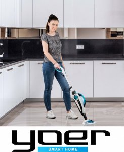 Mop parowy Yoer Mop parowy EKO 18w1 MYJKA PAROWA Dozownik płynu 2100W + KOMPLET NASADEK - YOER Clean Slide SMC01W 2
