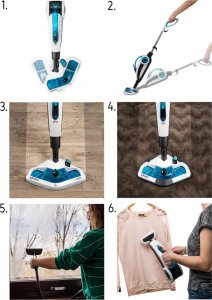 Mop parowy Yoer Mop parowy EKO 18w1 MYJKA PAROWA Dozownik płynu 2100W + KOMPLET NASADEK - YOER Clean Slide SMC01W 10