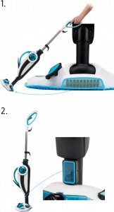 Mop parowy Yoer Mop parowy EKO 18w1 MYJKA PAROWA Dozownik płynu 2100W + KOMPLET NASADEK - YOER Clean Slide SMC01W 12