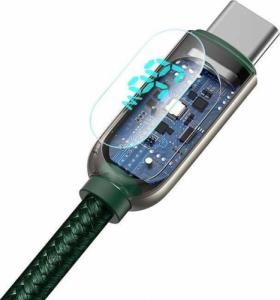 Kabel USB Baseus USB-A - USB-C 1 m Zielony (CASX020006) 2
