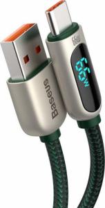 Kabel USB Baseus USB-A - USB-C 1 m Zielony (CASX020006) 3