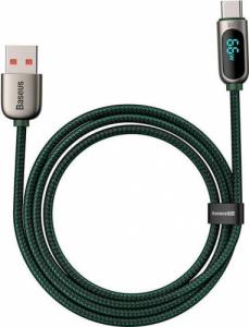 Kabel USB Baseus USB-A - USB-C 1 m Zielony (CASX020006) 4
