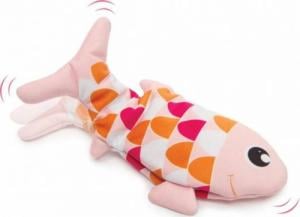Catit Groovy fish, zabawka, dla kota, różowa, 25 cm, z kocimiętką, ładowana USB 1