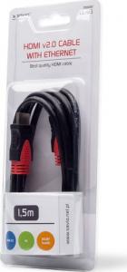 Kabel Savio HDMI - HDMI 1.5m czarny (SAVKABELCL-95) 2