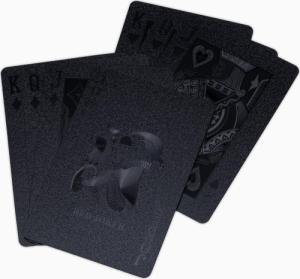 Ombre Karty do gry - czarne A583 3