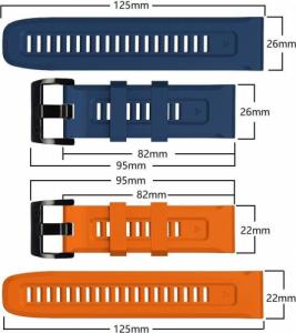 Tech-Protect Pasek Tech-protect Iconband Garmin Fenix 3/3 HR/5X/5X Plus/6X/6X Pro/7X Orange 2