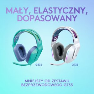 Słuchawki Logitech G335 Zielone (981-001024) 11