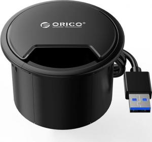 HUB USB Orico biurkowy USB 3.1 Gen1 4x USB A (DESK-4U-BK-BP) 4
