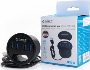 HUB USB Orico biurkowy USB 3.1 Gen1 4x USB A (DESK-4U-BK-BP) 7