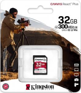 Karta Kingston Canvas React Plus SDHC 32 GB Class 10 UHS-II/U3 V90 (SDR2/32GB) 3