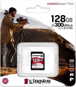 Karta Kingston Canvas React Plus SDXC 128 GB Class 10 UHS-II/U3 V90 (SDR2/128GB) 3
