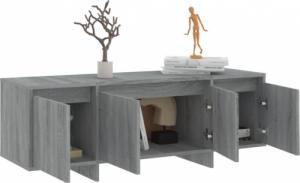 vidaXL vidaXL Szafka pod telewizor, szary dąb sonoma, 120x30x40,5 cm, płyta 5