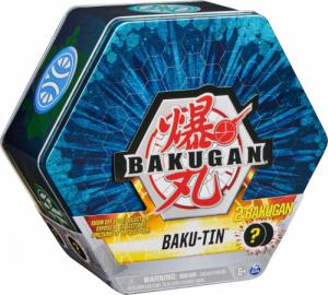Figurka Spin Master Bakugan Baku-Tin puszka granatowa 2 figurki karty 6