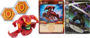 Figurka Spin Master Bakugan Geogan Rising zestaw Pyrus Jettra figurka +karty 2