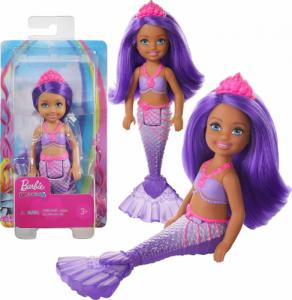 Lalka Barbie Mattel Mattel Barbie Chelsea syrenka fioletowe włosy 12 cm 1