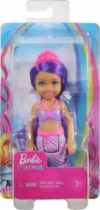 Lalka Barbie Mattel Mattel Barbie Chelsea syrenka fioletowe włosy 12 cm 6