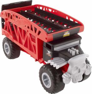 Mattel Zestaw Hot Wheels Transporter aut laweta Monster Trucks i 10 samochodów 6
