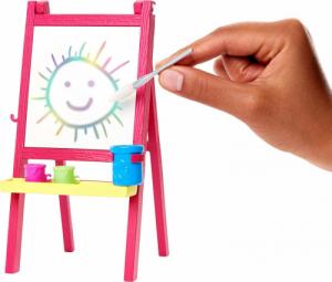 Lalka Barbie Mattel Lalka Barbie Nauczycielka plastyki ze sztalugą + laleczka w kostiumie 3