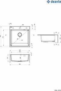 Zlewozmywak Deante Eridan granitowy 1-komorowy 3