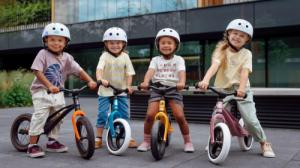 Rowerek biegowy Lionelo Bart Air Pink Violet pompowane koła 8