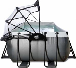 Exit Basen ogrodowy na stelażu 540x250x100 cm z filtrem piaskowym i pokrywą czarny 7