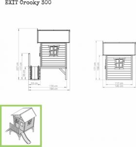 Exit Domek dla dzieci Crocky 300 6