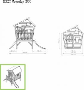 Exit Domek dla dzieci Crocky 300 7
