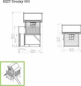 Exit Domek dla dzieci Crooky 550 8