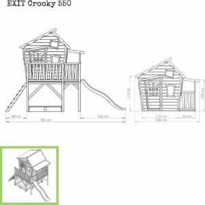 Exit Domek dla dzieci Crooky 550 9