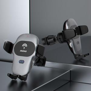 Dudao Dudao uchwyt samochodowy z wbudowaną ładowarką bezprzewodową Qi 15W szary (F20xs) 7