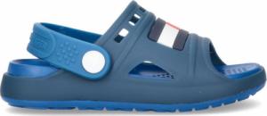 Tommy Hilfiger Tommy Hilfiger wygodne dziecięce sandały z flagą T1B2-32262-0083X605 - BLUE/ROYAL 32 2