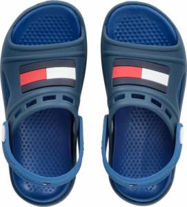 Tommy Hilfiger Tommy Hilfiger wygodne dziecięce sandały z flagą T1B2-32262-0083X605 - BLUE/ROYAL 32 3
