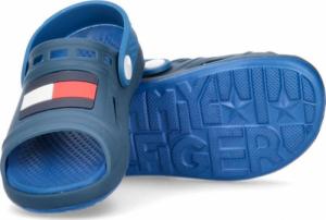 Tommy Hilfiger Tommy Hilfiger wygodne dziecięce sandały z flagą T1B2-32262-0083X605 - BLUE/ROYAL 33 4
