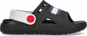 Tommy Hilfiger dziecięce sandały T1B2-32262-0083X001 Black/White 24 2