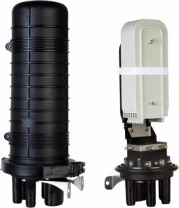 Alantec Mufa światłowodowa pionowa do 144 spawów KOMPLETNA (w pełni wyposażona: tacki spawów, oslonki spawów, elementy montażowe, osłonki termokurczliwe) ALANTEC - ALANTEC 1
