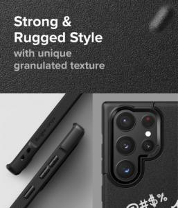 Ringke Ringke Onyx Design wytrzymałe etui pokrowiec Samsung Galaxy S22 Ultra czarny (Graffiti) () 3