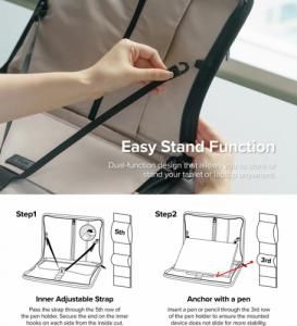 Etui Ringke Zip Pouch 13" Beżowy 7