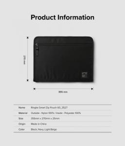 Etui Ringke Zip Pouch 13" Beżowy 9